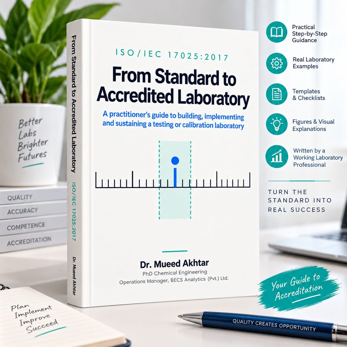 ISO 17025 laboratory QMS guide with templates and checklists, figures and visual explanations, written by a working laboratory professional