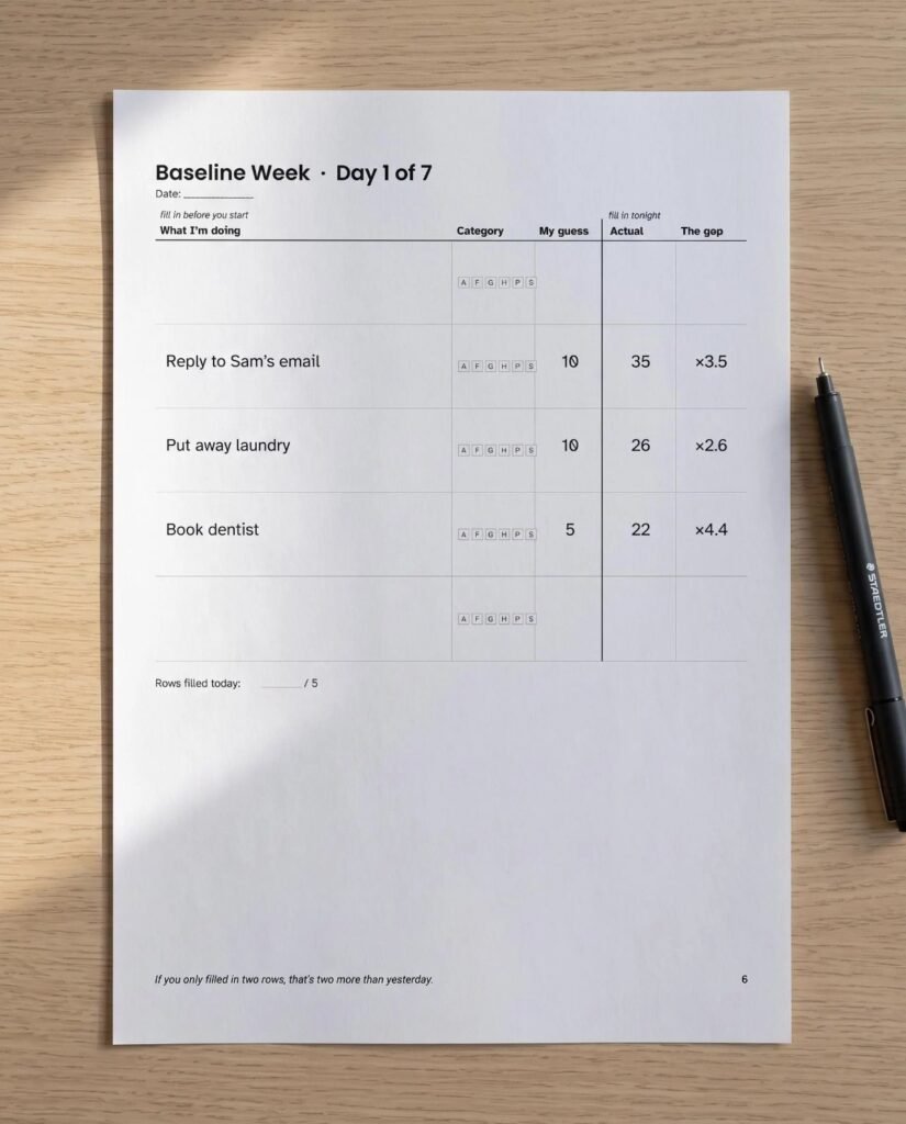 ADHD time blindness planner pages for planning 2027 with ADHD